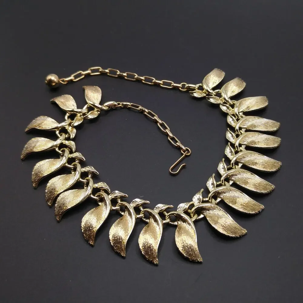 Pakula Gold Plated Necklace, Mid-century Modern, 1960s Vintage Jewelry